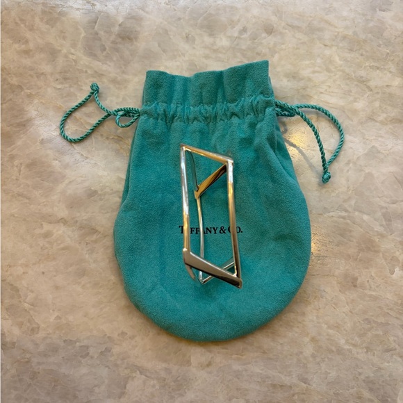 Tiffany & Co. Frank Gehry Sterling Silver Torque Bracelet, Excellent Condition - Picture 3 of 5